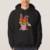 Easter Egg Hunt Bunny Ear Fox Easter Day 2023 Hoodie (Voorkant)