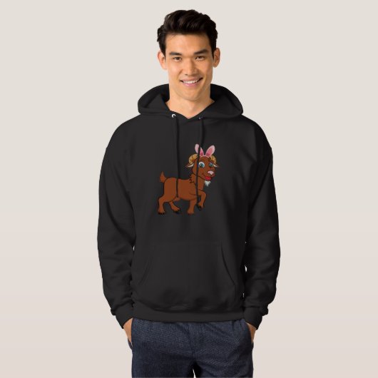 Easter Egg Hunt Bunny Ear Goat Easter Day 2023 Hoodie (Voorkant volledig)