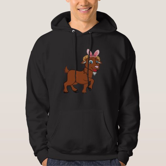 Easter Egg Hunt Bunny Ear Goat Easter Day 2023 Hoodie (Voorkant)