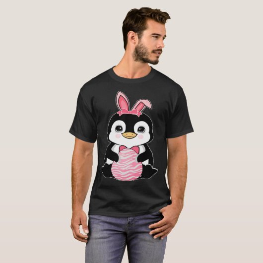 Easter Egg Hunt Bunny Ear penguin Easter Day 2023 T-shirt (Voorkant volledig)