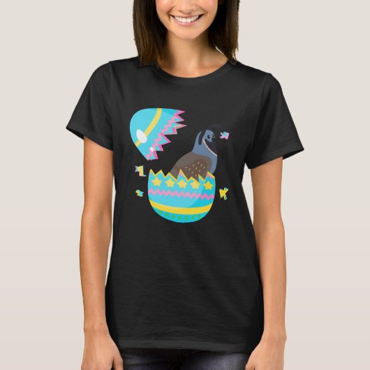 Easter Egg Hunt Bunny Ear Quail Easter Day 2023 T-shirt (Voorkant)