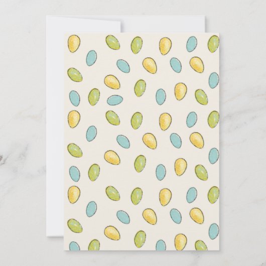 Easter Egg Hunt Bunny Schattige Konijn Kaart (Achterkant)