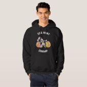 Easter Egg Hunt Champ Dabbing Bunny Candy kids Sp Hoodie (Voorkant volledig)
