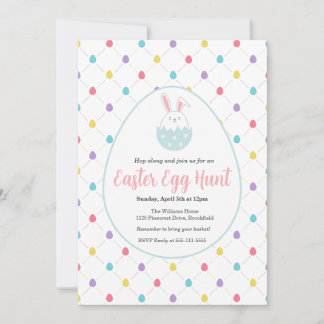Easter Egg Hunt Customizable Invitation Kaart