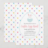 Easter Egg Hunt Customizable Invitation Kaart (Voorkant / Achterkant)