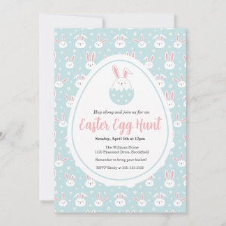Easter Egg Hunt Customizable Invitation Kaart