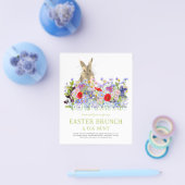 Easter Egg Hunt en Brunch Bunny Floral Budget Flyer (Enkel)