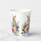 Easter Egg Hunt en Brunch Bunny Floral Papieren Bekers (Rechts)