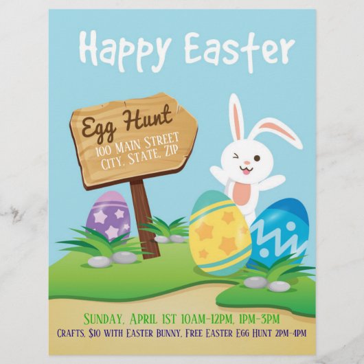 Easter Egg Hunt Event Flyer (Voorkant)