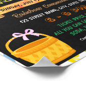 Easter Egg Hunt Fundraiser School evenement sjablo Poster (Hoek)