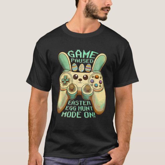 Easter Egg Hunt Gamer Game Gepauzeerd Egg Hunt Mod T-shirt (Voorkant)