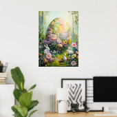 Easter Egg Hunt in het Fantasy Forest Poster (Thuiskantoor)