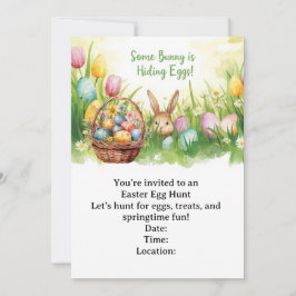 Easter Egg Hunt Invitation – Spring Easter Party Kaart