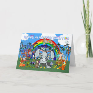 Easter Egg Hunt Kaart, Interactief plezier Feestdagen Kaart
