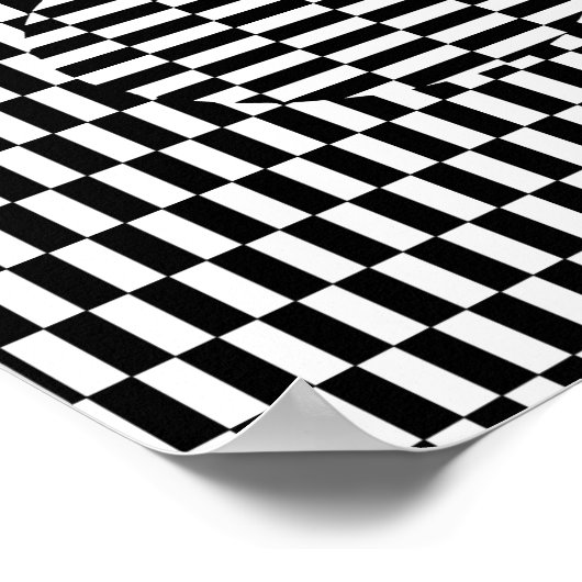 Easter Egg Hunt OpArt Poster (Hoek)