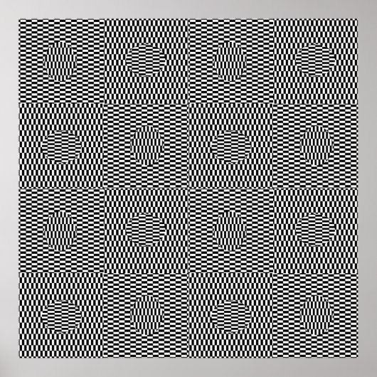 Easter Egg Hunt OpArt Poster (Voorkant)