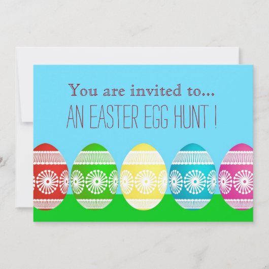 Easter Egg Hunt Paasevenement schattige paaseitjes Kaart (Voorkant)