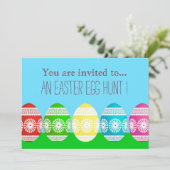 Easter Egg Hunt Paasevenement schattige paaseitjes Kaart (Staand voorkant)