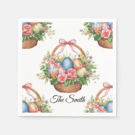 Easter Egg Hunt Party Napkins with Name Servet