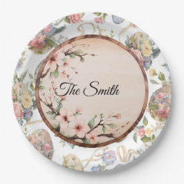 Easter Egg Hunt Party with Family Name Papieren Bordje