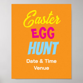 Easter Egg Hunt Poster, aangepast Easter Event Pos Poster