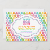 Easter Egg Hunt Rainbow Uitnodigingen (Voorkant)