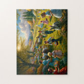 Easter Egg Hunt Springtime Picnic Family Fun Legpuzzel (Verticaal)