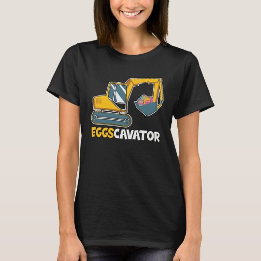 Easter Egg Hunt Toddlers Constructions Trucks T-shirt (Voorkant)
