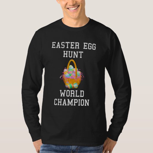 Easter Egg Hunt Wereldkampioen Grappig Pasen T-shirt (Voorkant)