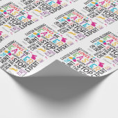Easter Egg Hunt Word Cloud Pattern Kind Name White Cadeaupapier (Hoek)