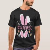 Easter Egg Hunting Rabbit Rn Easter Day Bunny PICU T-shirt (Voorkant)