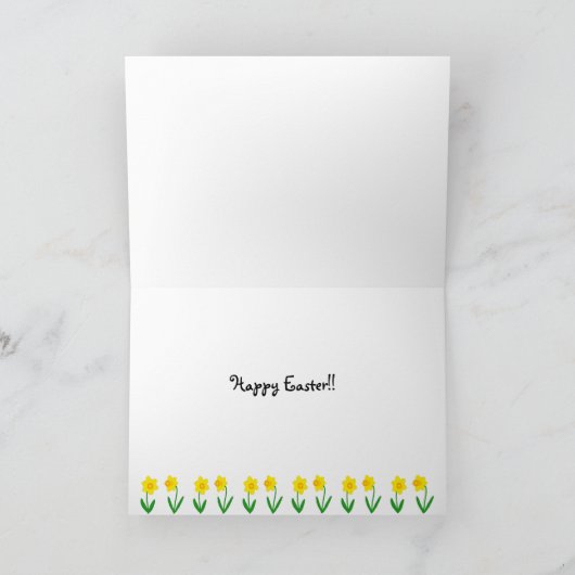 Easter Egg Lab Puppies Cartoon Feestdagen Kaart (Binnen)