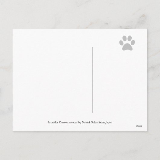 Easter Egg Lab Puppies Cartoon Feestdagenkaart (Achterkant)