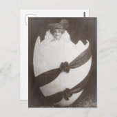  Easter Egg Lady Briefkaart (Voorkant / Achterkant)