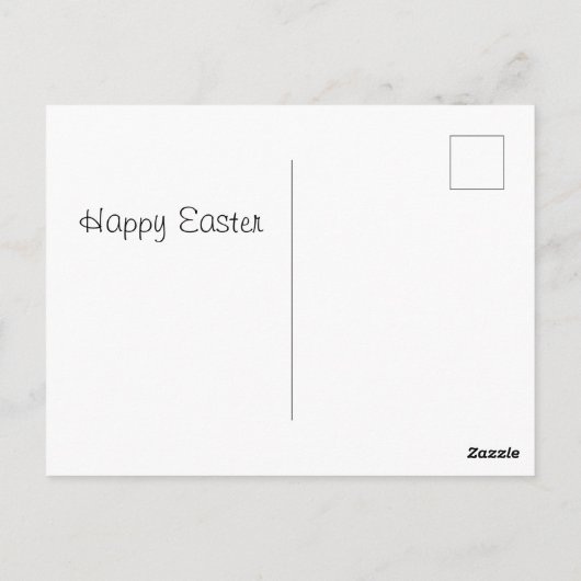 Easter Egg Lady Briefkaart (Achterkant)