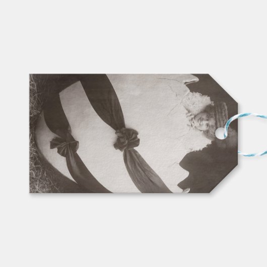  Easter Egg Lady Cadeaulabel (Voorkant (Horizontaal))