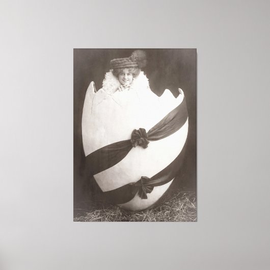  Easter Egg Lady Canvas Afdruk (Voorkant)