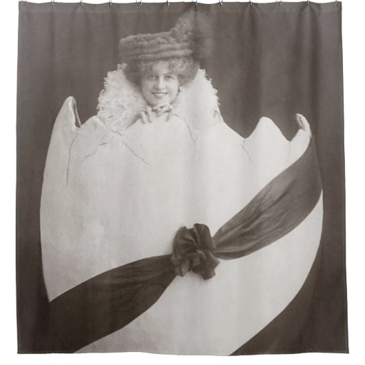 Easter Egg Lady Douchegordijn (Voorkant)