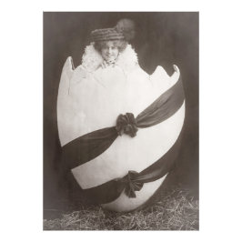  Easter Egg Lady Foto Afdruk