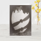 Easter Egg Lady Kaart (Gele Bloem)