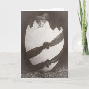  Easter Egg Lady Kaart