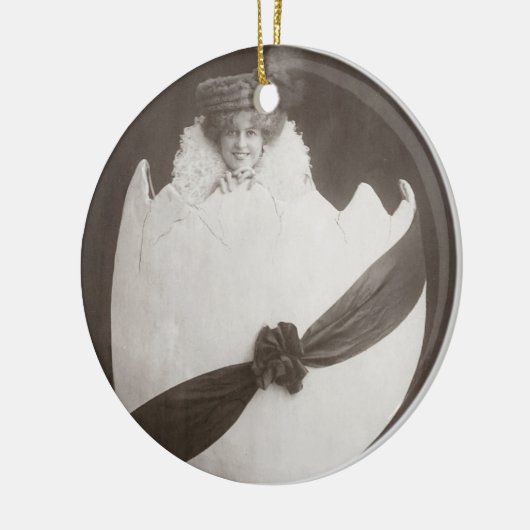  Easter Egg Lady Keramisch Ornament (Links)