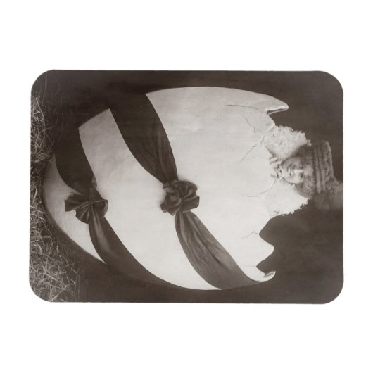  Easter Egg Lady Magneet (Horizontaal)
