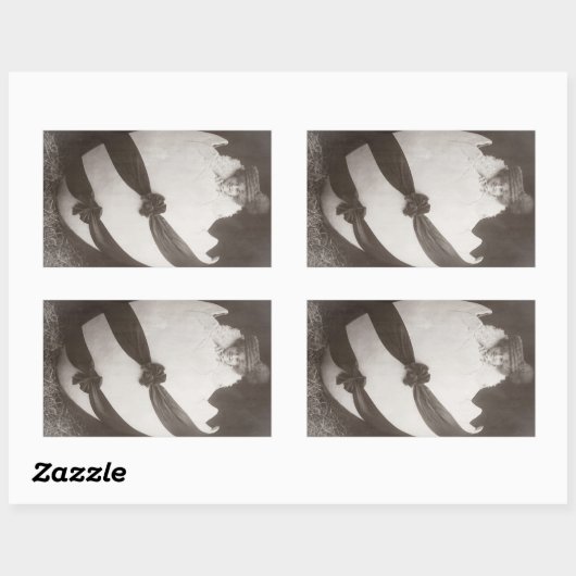  Easter Egg Lady Rechthoekige Sticker (Vel)