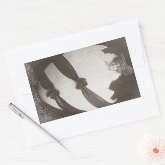  Easter Egg Lady Rechthoekige Sticker (Envelop)