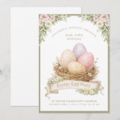 Easter Egg Nest | Easter Egg Hunt Kaart (Voorkant / Achterkant)