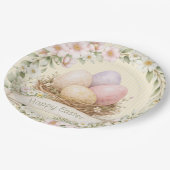 Easter Egg Nest | Happy Easter Papieren Bordje (Gekanteld)