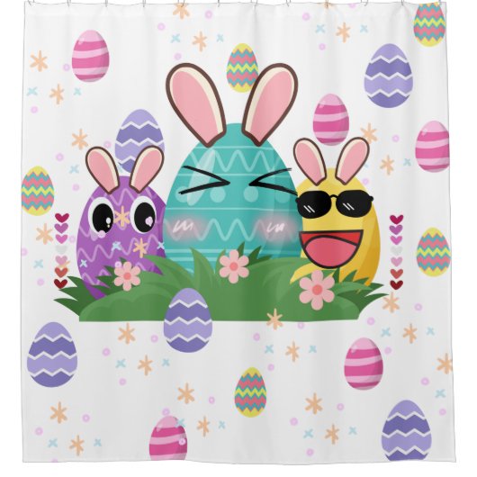 Easter Egg ontwerp:) Douchegordijn (Voorkant)
