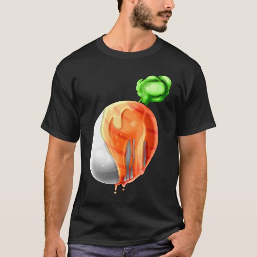 Easter Egg Painted As Carrot On Easter T-shirt (Voorkant)