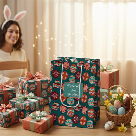 Easter Egg Pattern Medium Gift Bag Medium Cadeauzakje